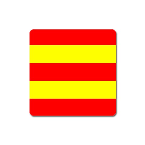 Aust Agder Flag Square Magnet from UrbanLoad.com Front