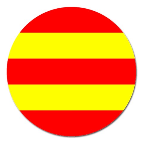 Aust Agder Flag Magnet 5  (Round) from UrbanLoad.com Front