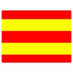 Aust Agder Flag One Side Premium Plush Fleece Blanket (Extra Small)