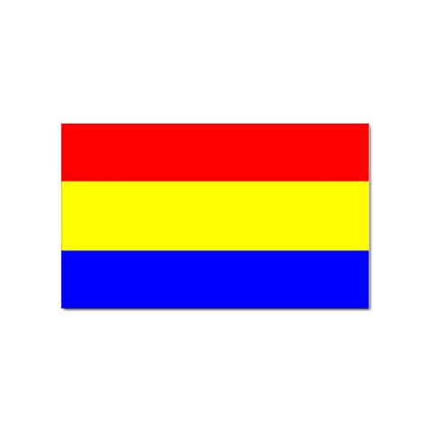 Budapest Flag Sticker (Rectangular) from UrbanLoad.com Front