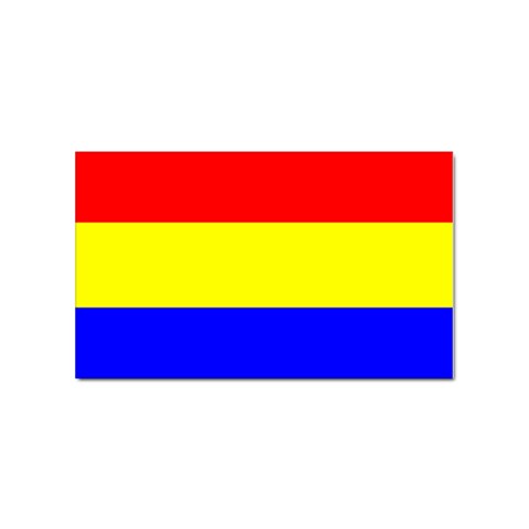 Budapest Flag Sticker Rectangular (100 pack) from UrbanLoad.com Front