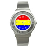 Budapest Flag Stainless Steel Watch