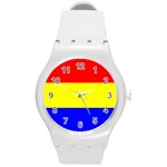 Budapest Flag Round Plastic Sport Watch (M)