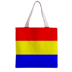 Budapest Flag Zipper Grocery Tote Bag from UrbanLoad.com Front