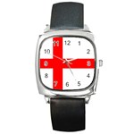 Bologna Flag Square Metal Watch