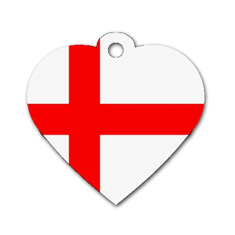 Bologna Flag Dog Tag Heart (One Side) from UrbanLoad.com Front