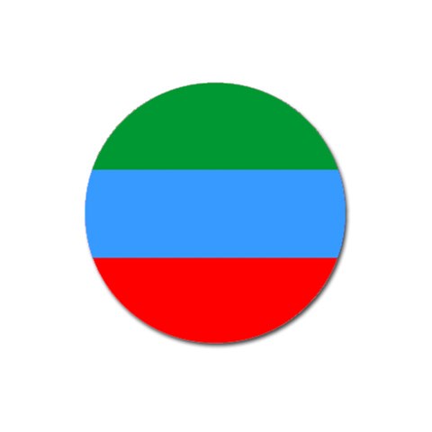 Dagestan Flag Magnet 3  (Round) from UrbanLoad.com Front