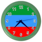 Dagestan Flag Color Wall Clock