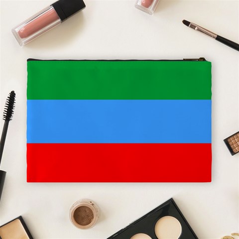 Dagestan Flag Cosmetic Bag (Large) from UrbanLoad.com Back