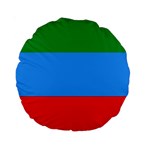 Dagestan Flag Standard 15  Premium Round Cushions