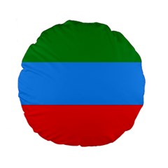 Dagestan Flag Standard 15  Premium Flano Round Cushions from UrbanLoad.com Front