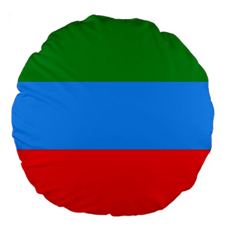 Dagestan Flag Large 18  Premium Flano Round Cushions from UrbanLoad.com Front