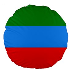 Dagestan Flag Large 18  Premium Flano Round Cushions from UrbanLoad.com Front