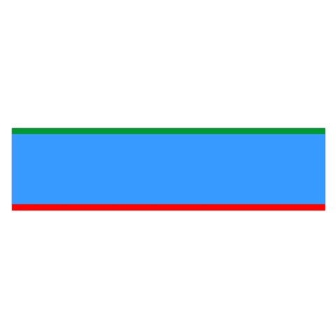Dagestan Flag Oblong Satin Scarf (16  x 60 ) from UrbanLoad.com Front