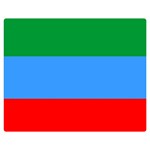 Dagestan Flag One Side Premium Plush Fleece Blanket (Medium)
