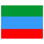 Dagestan Flag One Side Premium Plush Fleece Blanket (Medium)