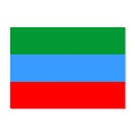 Dagestan Flag Crystal Sticker (A4)