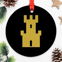 Finnmark Flag Round Ornament (Two Sides) from UrbanLoad.com Back