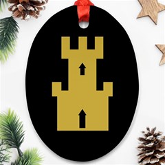 Finnmark Flag Oval Ornament (Two Sides) from UrbanLoad.com Back