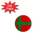 Bornholm Denmark Flag 1  Mini Magnets (100 pack) 