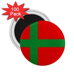 Bornholm Denmark Flag 2.25  Magnets (100 pack) 