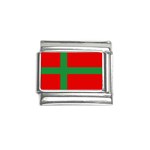 Bornholm Denmark Flag Italian Charm (9mm)