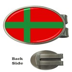 Bornholm Denmark Flag Money Clips (Oval) 