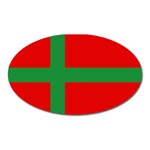Bornholm Denmark Flag Oval Magnet