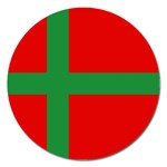 Bornholm Denmark Flag Magnet 5  (Round)