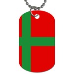 Bornholm Denmark Flag Dog Tag (Two Sides)