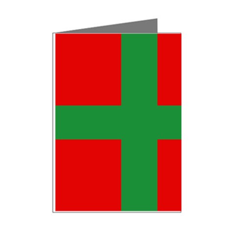 Bornholm Denmark Flag Mini Greeting Cards (Pkg of 8) from UrbanLoad.com Right