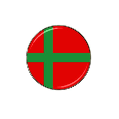 Bornholm Denmark Flag Hat Clip Ball Marker from UrbanLoad.com Front