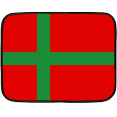 Bornholm Denmark Flag Fleece Blanket (Mini) from UrbanLoad.com 35 x27  Blanket Back