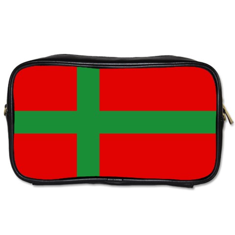 Bornholm Denmark Flag Toiletries Bag (One Side) from UrbanLoad.com Front