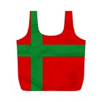 Bornholm Denmark Flag Full Print Recycle Bag (M)
