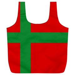 Bornholm Denmark Flag Full Print Recycle Bag (XL) from UrbanLoad.com Front