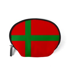 Bornholm Denmark Flag Accessory Pouch (Small) from UrbanLoad.com Back