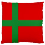 Bornholm Denmark Flag Large Premium Plush Fleece Cushion Case (Two Sides)