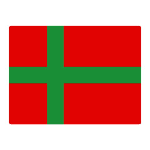 Bornholm Denmark Flag Premium Plush Fleece Blanket (Mini) from UrbanLoad.com 35 x27  Blanket Front