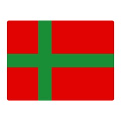 Bornholm Denmark Flag Premium Plush Fleece Blanket (Mini) from UrbanLoad.com 35 x27  Blanket Front