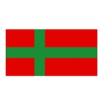 Bornholm Denmark Flag Satin Wrap 35  x 70 
