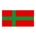 Bornholm Denmark Flag Satin Wrap 35  x 70 