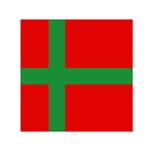 Bornholm Denmark Flag Square Satin Scarf (30  x 30 )