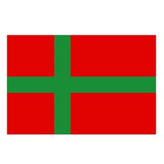 Bornholm Denmark Flag Waist Pouch (Small) from UrbanLoad.com Loop
