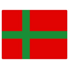 Bornholm Denmark Flag Premium Plush Fleece Blanket (Extra Small) from UrbanLoad.com 40 x30  Blanket Back