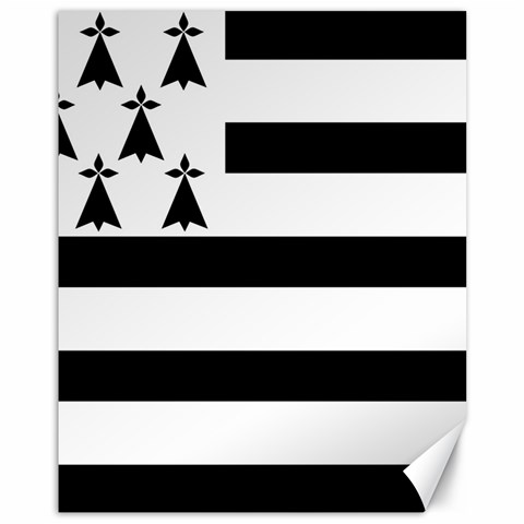Brittany Flag Canvas 11  x 14  from UrbanLoad.com 10.95 x13.48  Canvas - 1