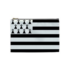 Brittany Flag Cosmetic Bag (Medium) from UrbanLoad.com Front