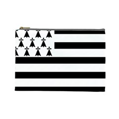 Brittany Flag Cosmetic Bag (Large) from UrbanLoad.com Front