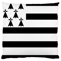 Brittany Flag Large Cushion Case (Two Sides) from UrbanLoad.com Back