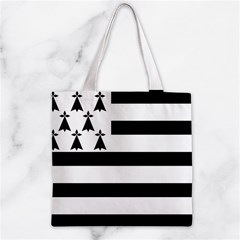 Brittany Flag Zipper Grocery Tote Bag from UrbanLoad.com Front